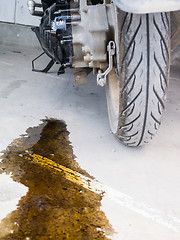 Image showing oil leak