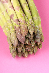 Image showing Raw green asparagus