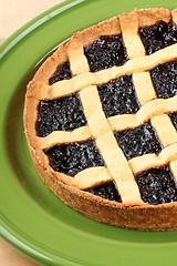 Image showing Cherry jam tart