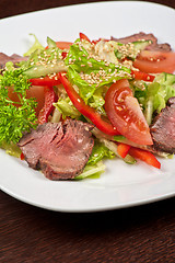 Image showing beef salad