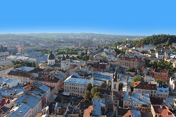 Image showing view to the house-tops in Lvov city