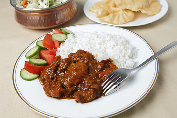 Image showing Chicken tikka masala meal