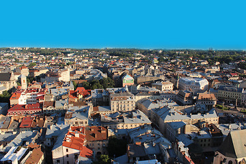 Image showing view to the house-tops in Lvov city