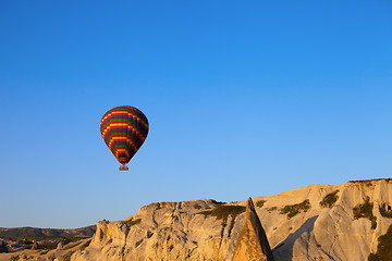 Image showing Hot air balloon in early morning