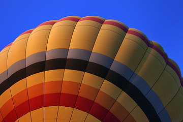 Image showing Hot air balloon on blue sky