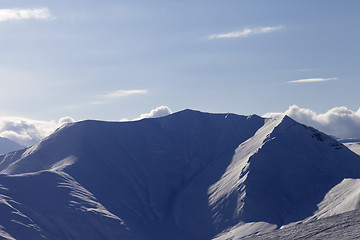 Image showing Mountains in evening