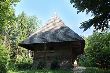 Image showing old rural house in Carpathian region