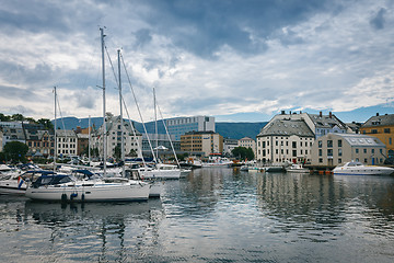 Image showing Downtown Alesund, Norway