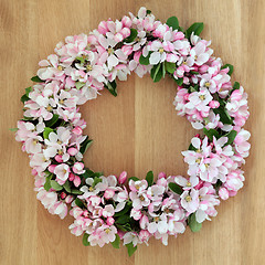 Image showing Apple Blossom Wreath