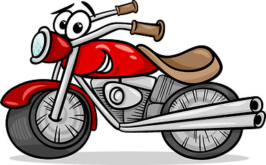 Image showing bike or chopper cartoon illustration