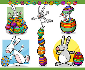 Image showing easter themes set cartoon illustration