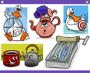 Image showing cartoon concepts and ideas set