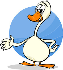 Image showing goose farm bird cartoon illustration