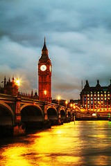 Image showing Big Ben tower in London