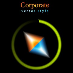 Image showing Abstract vector logo background