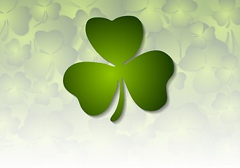 Image showing St. Patricks Day green vector background
