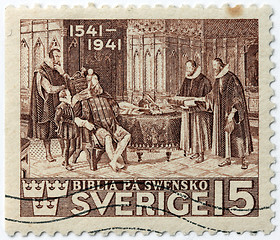 Image showing  Gustav Vasa Bible Stamp