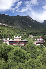 Image showing  mountain village, Sichuan, China 