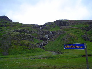 Image showing Klifubrekkufossar