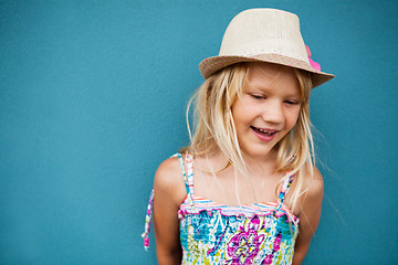 Image showing Smiling cute young girl