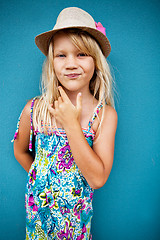 Image showing Stylish cute young girl