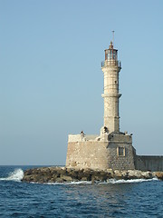 Image showing Old lighthouse in Chania, Crete