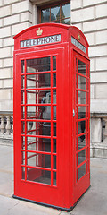 Image showing London telephone box