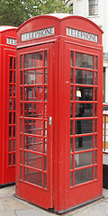 Image showing London telephone box