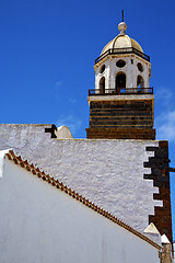 Image showing  the old wall terrace church bell tower