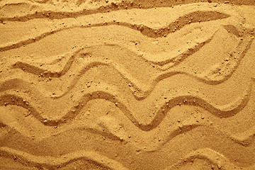 Image showing waves in the sand 