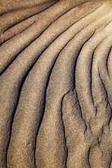 Image showing  texture abstract of a  dry sand 