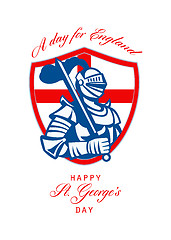 Image showing Happy St George A Day for England Greeting Card