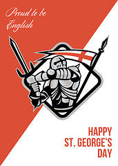 Image showing Proud To Be English Happy St George Greeting Card