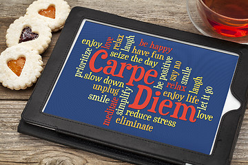 Image showing Carpe DIem word cloud