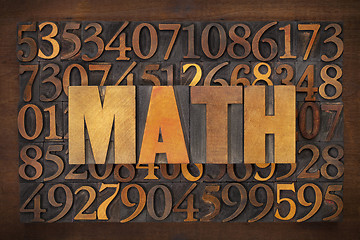 Image showing math (mathematics) word 