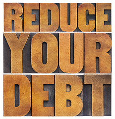 Image showing reduce your debt 