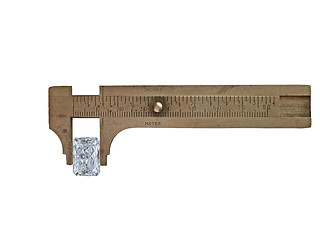 Image showing diamond in vintage caliper