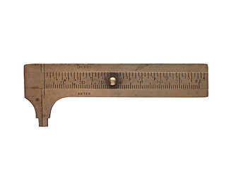 Image showing vintage brass caliper