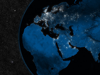 Image showing Night in EMEA region