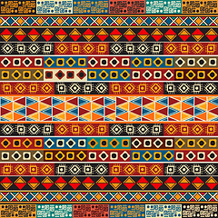 Image showing Strips motifs pattern