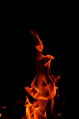 Image showing fire flame on black background