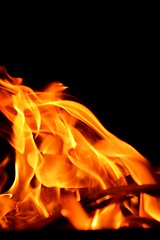 Image showing fire flame on black background