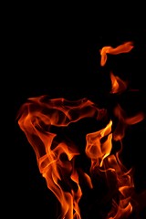 Image showing fire flame on black background