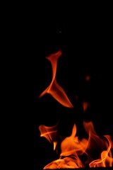 Image showing fire flame on black background