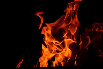 Image showing fire flame on black background