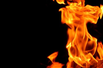 Image showing fire flame on black background