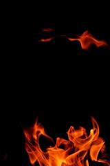 Image showing fire flame on black background