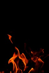 Image showing fire flame on black background