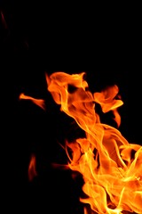 Image showing fire flame on black background