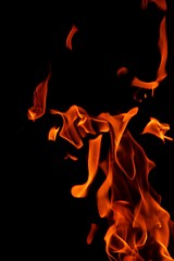 Image showing fire flame on black background